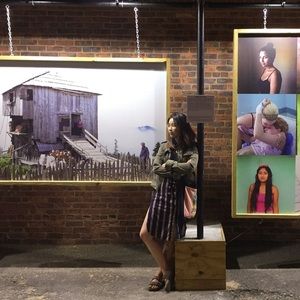 Half split flannel dress